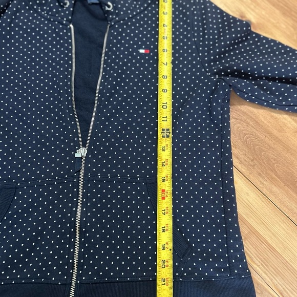Tommy Hilfiger Navy Polka Dot Women's Hoodie - Picture 6 of 8
